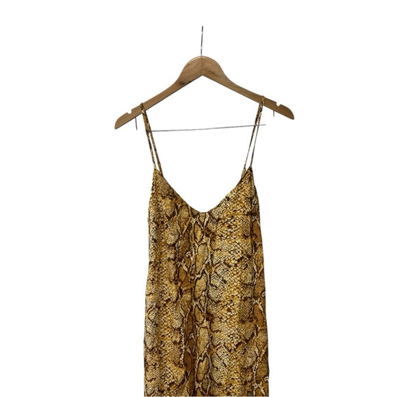 Reformation Cremini Boa Snake Print Dress 4 - Picture 3 of 7